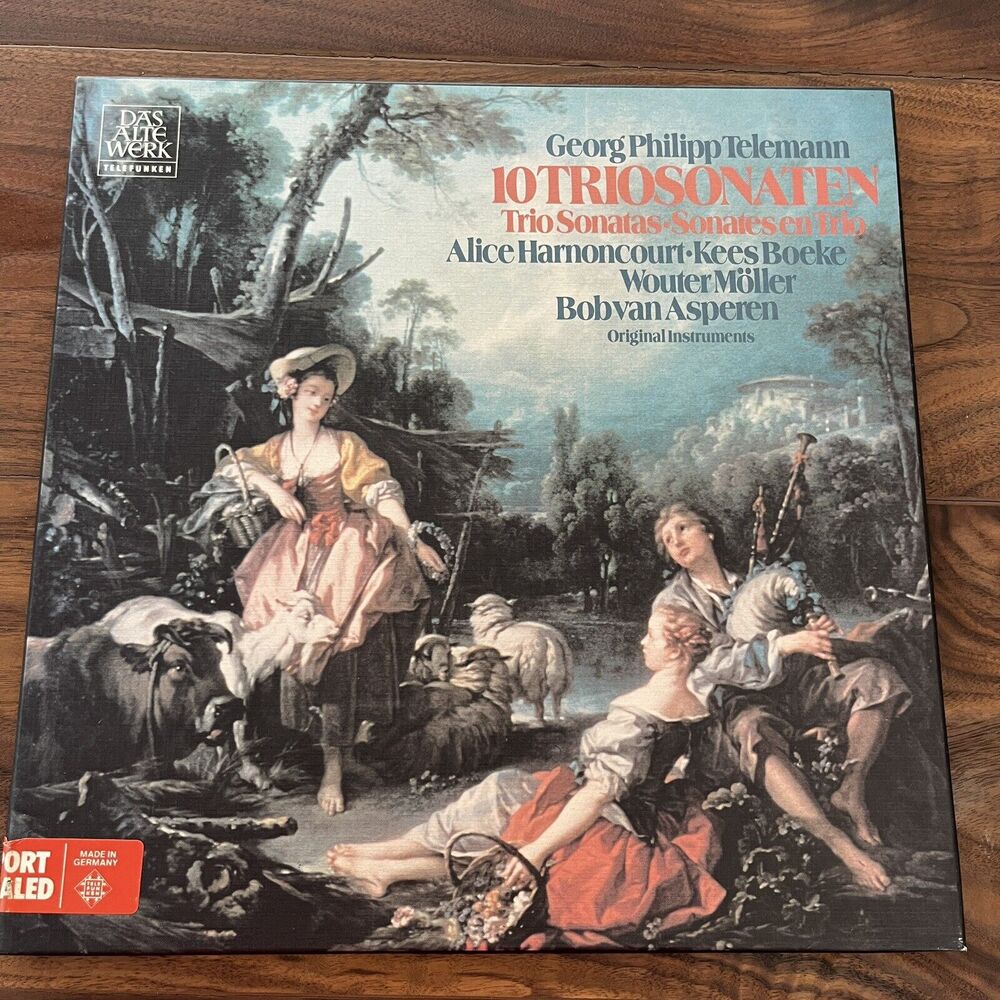 Georg Philipp Telemann 10 Triosonaten 2xLP Box Set 1978 Telefunken 6.35451